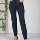 Navy Brenda Slim Leg Trousers