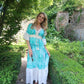 Aqua Boho Dress