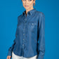 Deep Blue Tencel Shirt