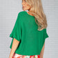 Emerald Green Cropped Knit Cardigan