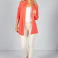 Coral Ribbed Knit Cardigan