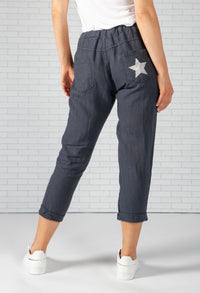 Deep Navy Star Pocket Joggers