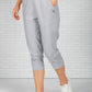 Grey Cropped Capri