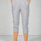 Grey Cropped Capri