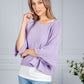 Cotton Summer Pullover in Lilac