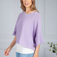 Cotton Summer Pullover in Lilac