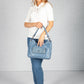 Sea Blue Hobo Bag