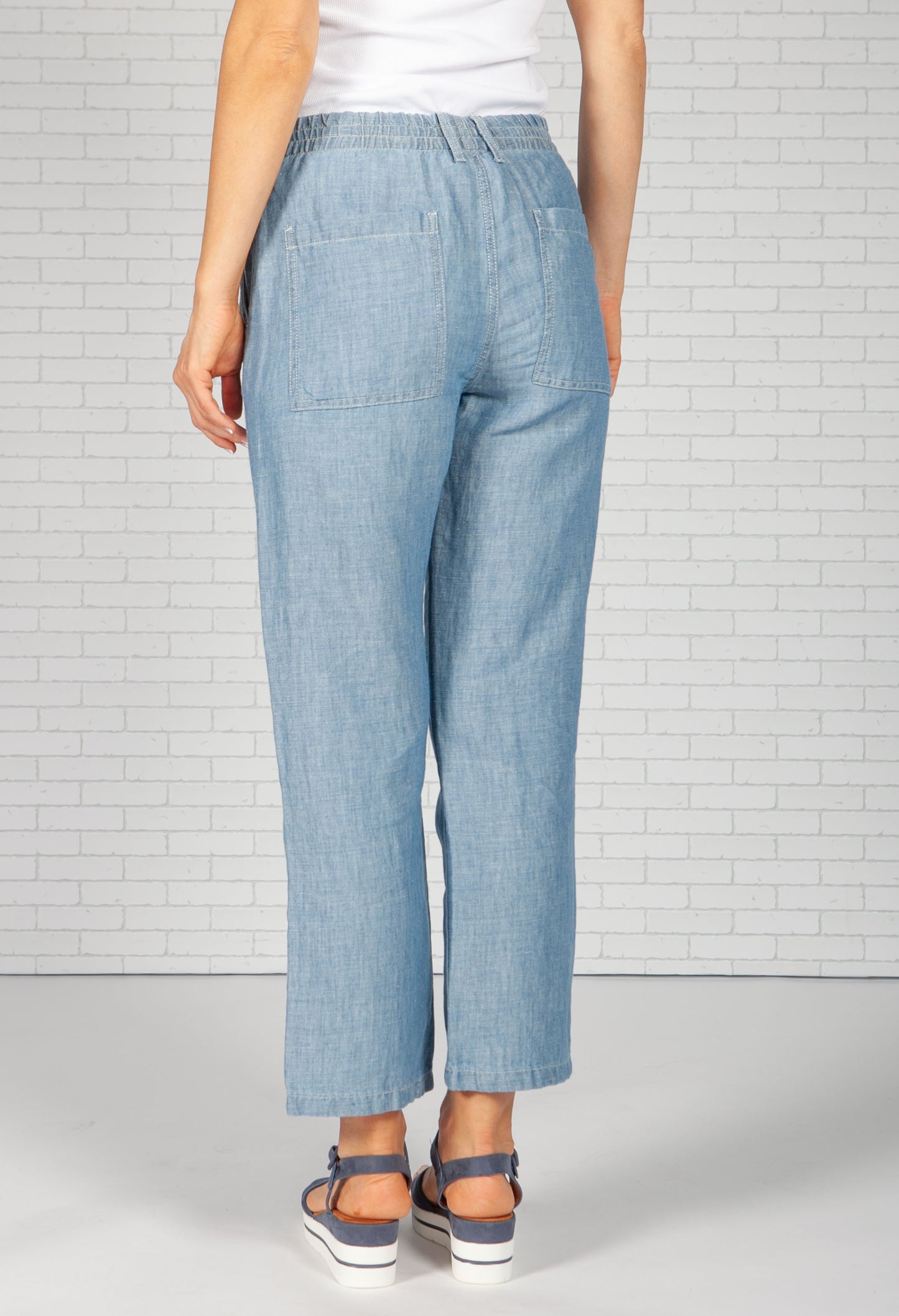 Mitzi Cargo Linen Trousers