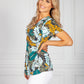 Textured Tropic Print Top