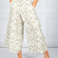 Sage Paisley Print Trousers