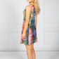 Coral Tropic Print Dress