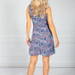 Blue Mix Paisley Print Dress