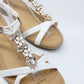 Floral Gem Detail Wedge