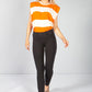 Summer Orange Stripe Sleeveless Tee