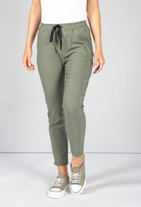 Khaki Tailored Joggers