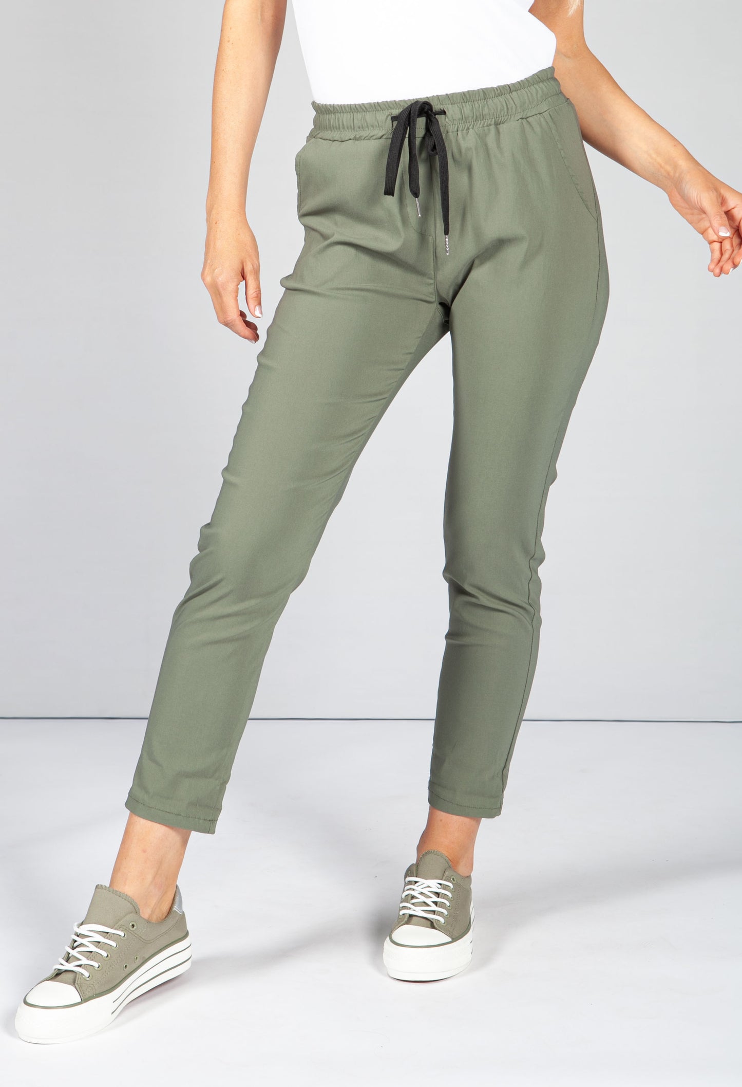 Khaki Tailored Joggers