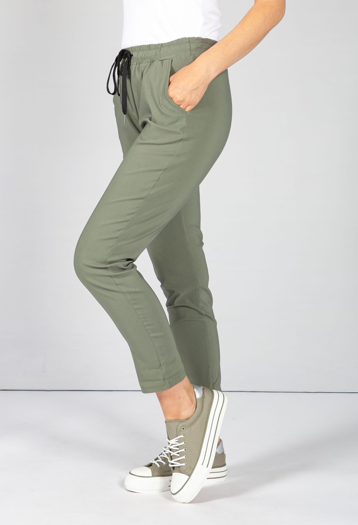 Khaki Tailored Joggers