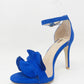 Royal Blue Frill Detail Heel