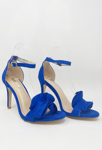 Royal Blue Frill Detail Heel