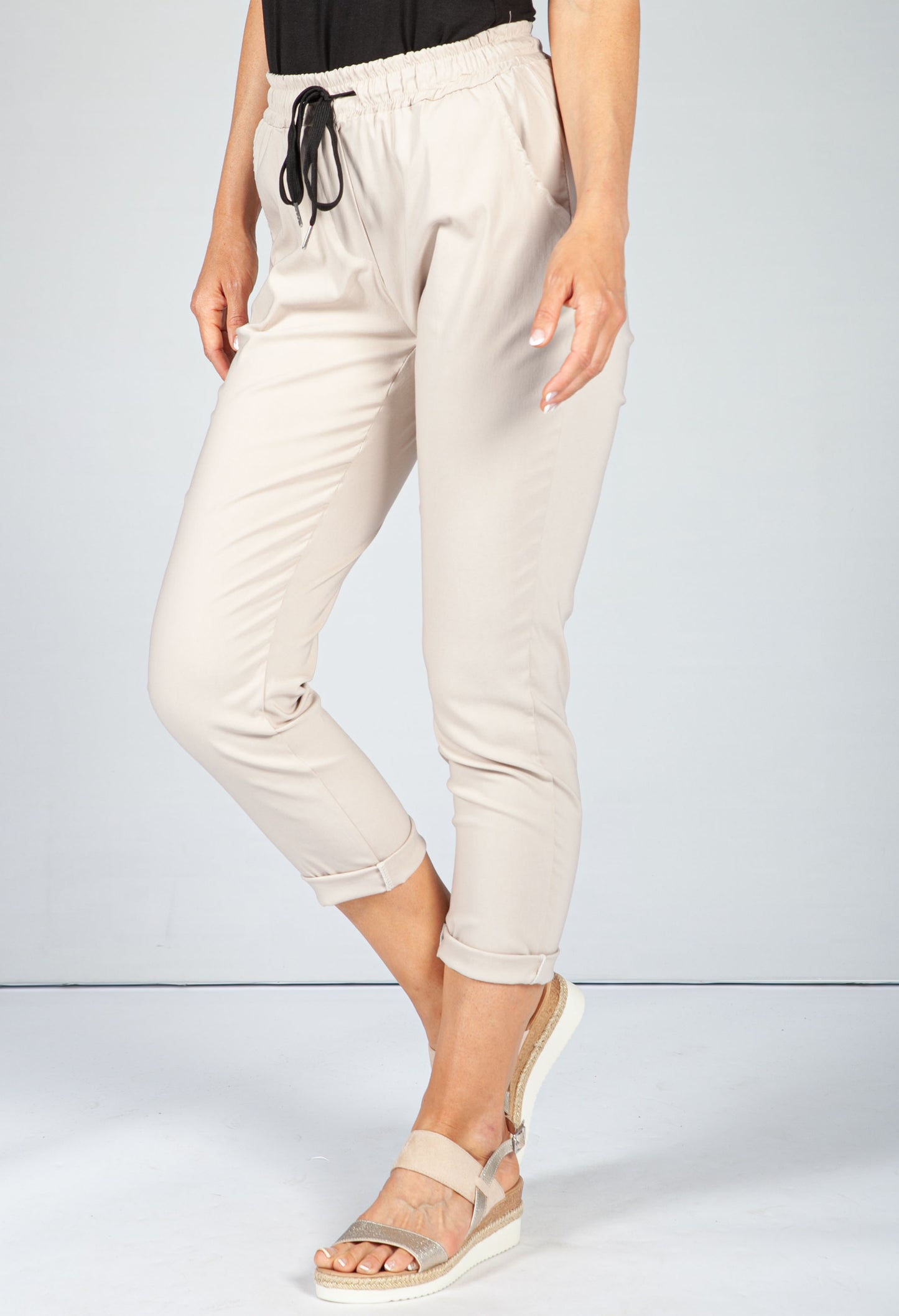 Rolled Cuff Toffee Joggers