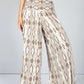 Cappuccino Abstract Print Trousers