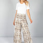 Cappuccino Abstract Print Trousers