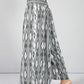 Steel Grey Abstract Print Trousers