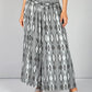 Steel Grey Abstract Print Trousers