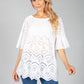 White Embroidered Peasant Blouse-1