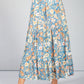 Vintage Floral Skirt in Blue