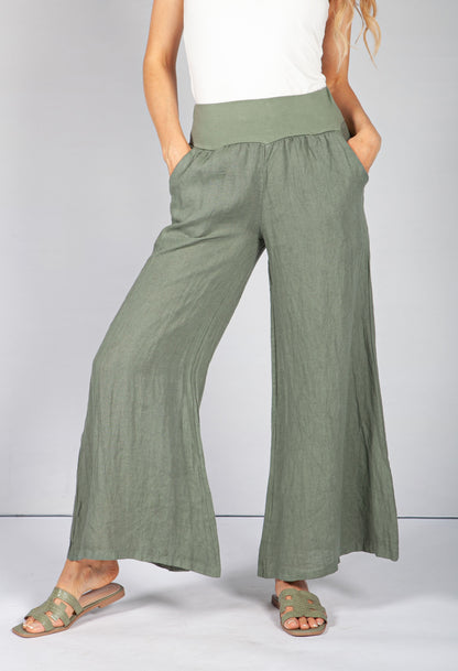 Khaki Slouch Culottes