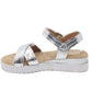 Silver Double Strap Sandal-1