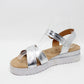 Silver Double Strap Sandal-1