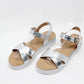 Silver Double Strap Sandal-1