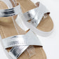 Silver Double Strap Sandal-1