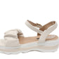 Beige Ruffle Strap Sandal