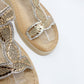 Gold Diamante Glittered Sandal