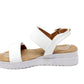 White Double Strap Sandal