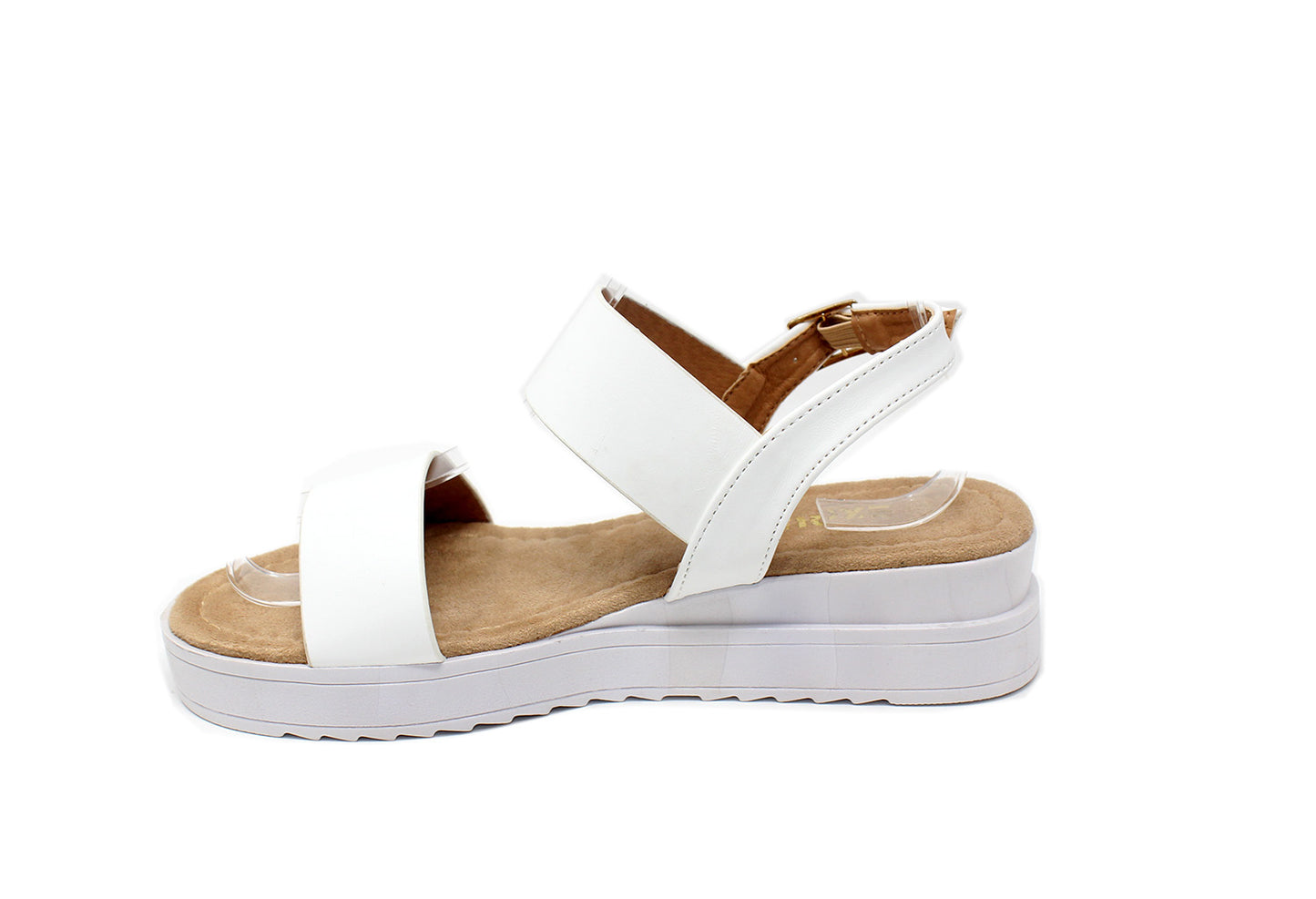 White Double Strap Sandal