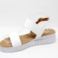 White Double Strap Sandal