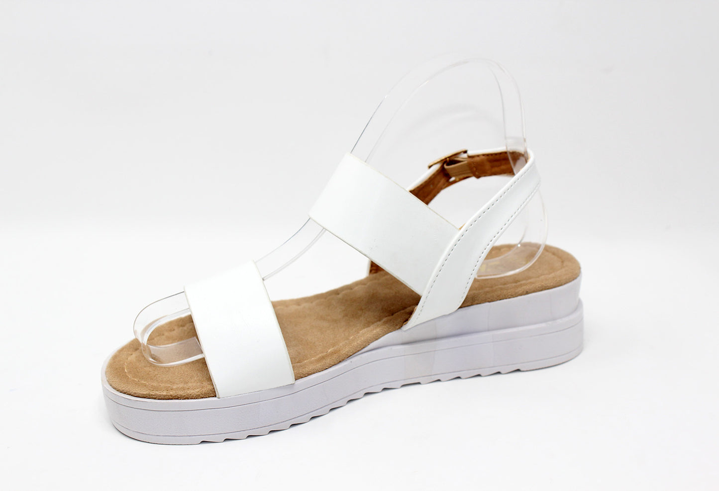 White Double Strap Sandal