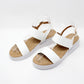 White Double Strap Sandal