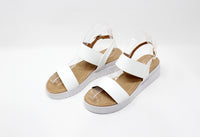 White Double Strap Sandal