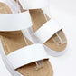 White Double Strap Sandal