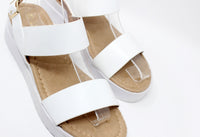 White Double Strap Sandal