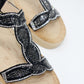 Black Diamante Glittered Sandal