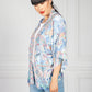 Paisley Kimono Style Cardigan in Baby Blue