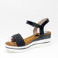 Black Wedge Sandal-1