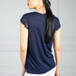 Midnight Blue Embroidered Top