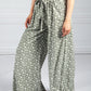 Daisy Chain Palazzo Pants in Khaki